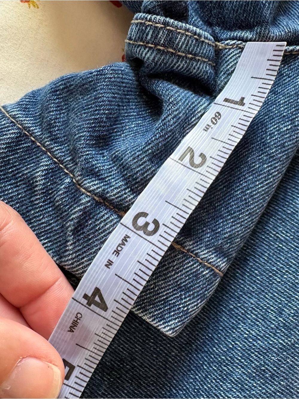 90s Too Hot High-Rise Heavy Blue Denim Micro Cargo Shorts Size 26 - Picture 9 of 12